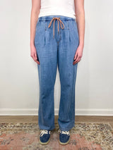 Denim Pant in Blue Wash - The Shoe Hive