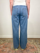 Denim Pant in Blue Wash - The Shoe Hive