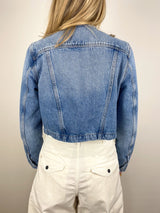 Devin Collarless Jacket in Cecil - The Shoe Hive