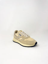 Reelwind Low Sneakers in Nylon/Suede/Leather Ecru and Platinum