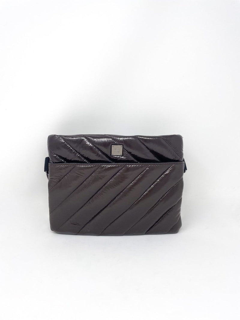 Diagonal Bum Bag 2.0 in Glossy Chocolate - The Shoe Hive