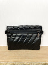 Diagonal Bum Bag 2.0 in Pearl Black - The Shoe Hive