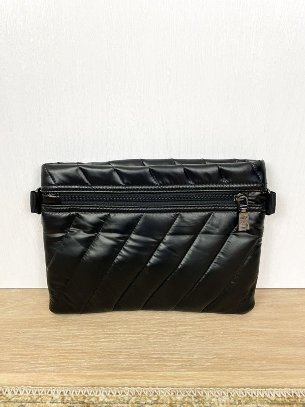 Diagonal Bum Bag 2.0 in Pearl Black - The Shoe Hive