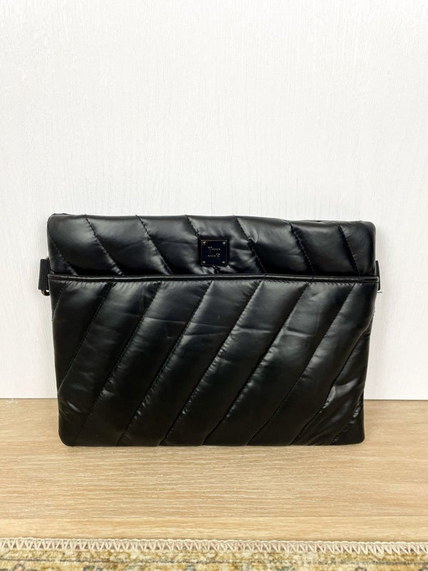 Diagonal Bum Bag 2.0 in Pearl Black - The Shoe Hive