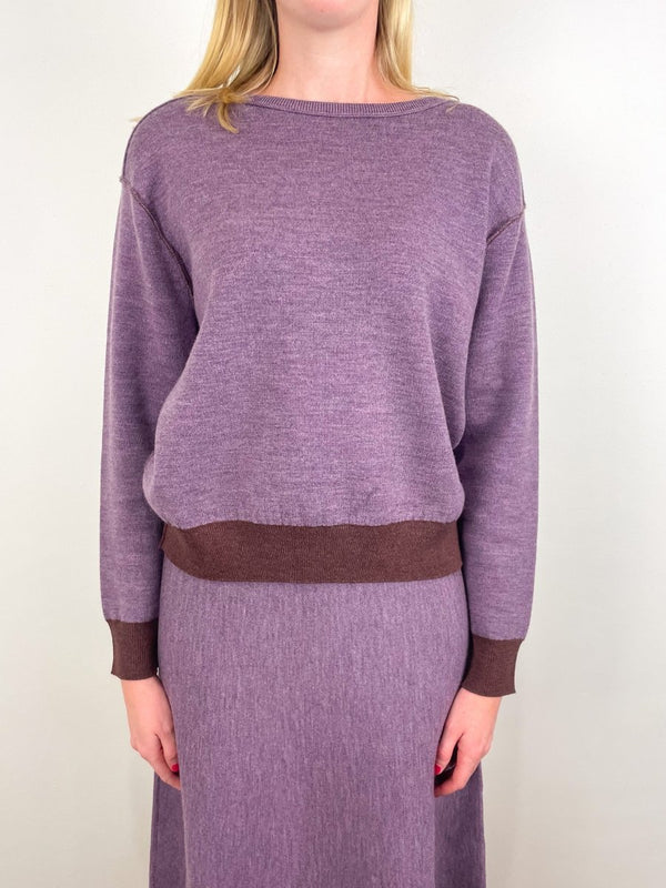Dobrich Pullover Sweater in Prune/Plum - The Shoe Hive