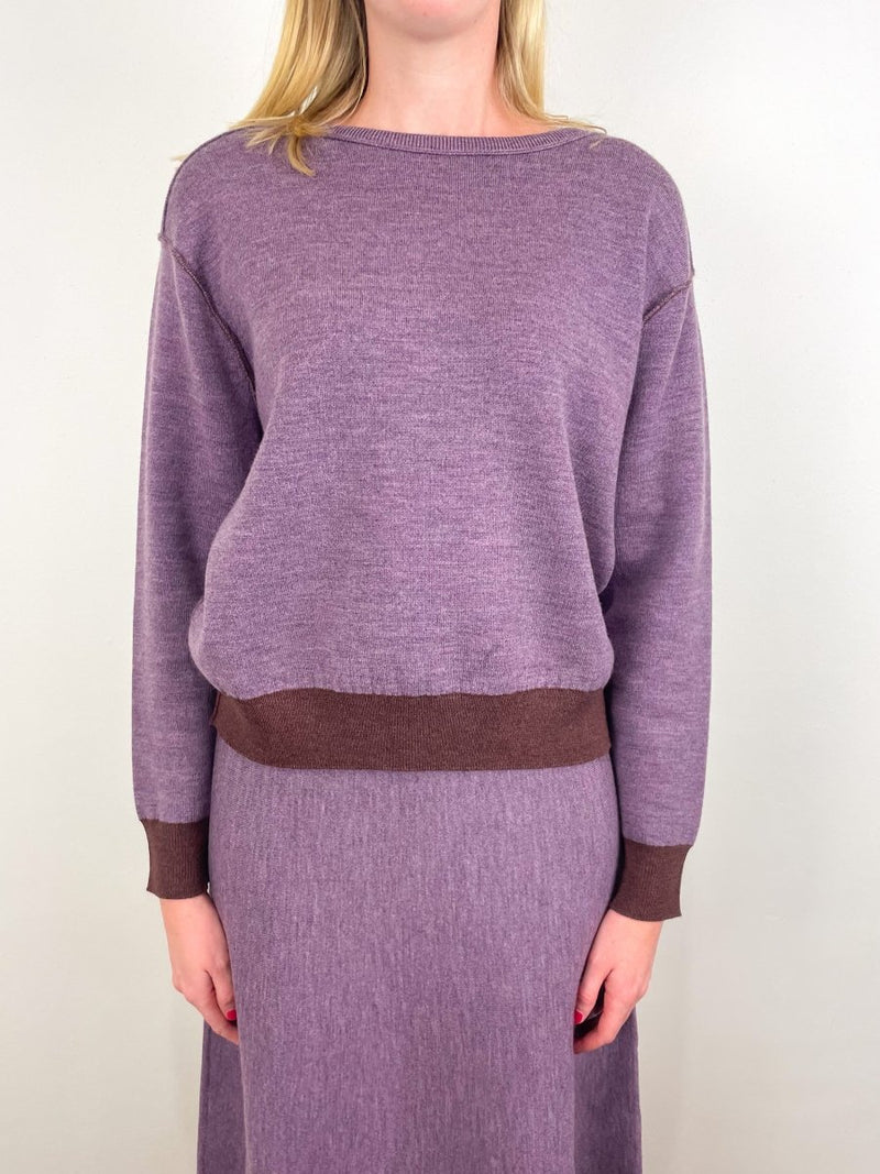 Dobrich Pullover Sweater in Prune/Plum - The Shoe Hive