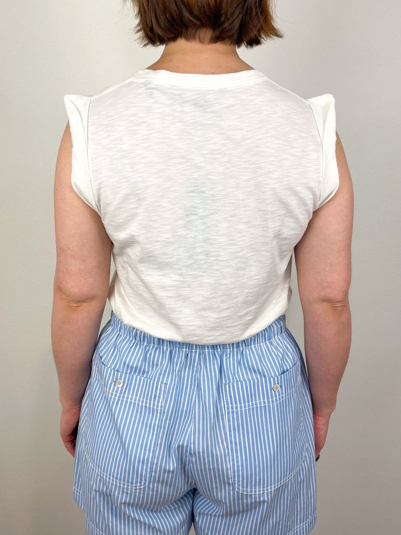 Dree Muscle Tee in Ecru - The Shoe Hive