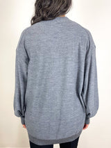 Drippy Tissue Cardigan in Grey - The Shoe Hive