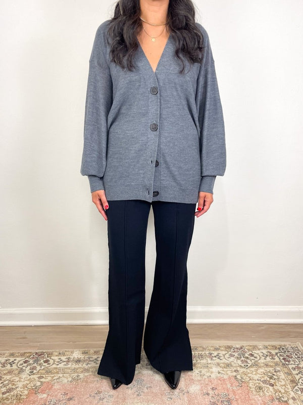 Drippy Tissue Cardigan in Grey - The Shoe Hive