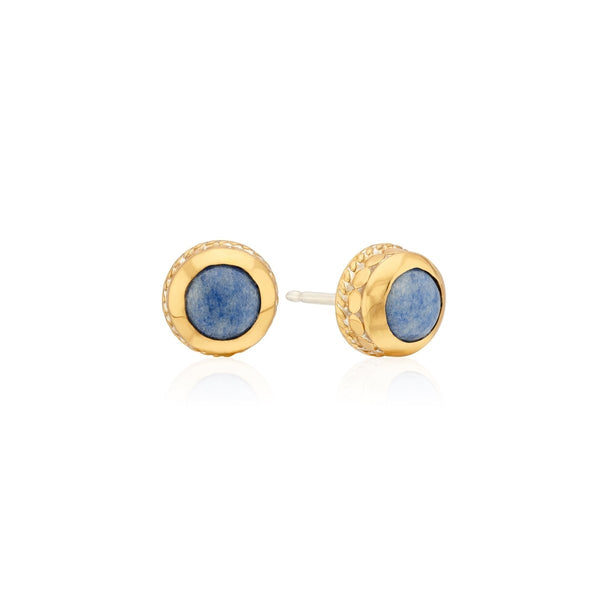 Dumortierite Stud Earrings - The Shoe Hive