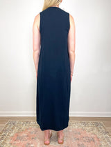 Dylan Scoop Neck Dress in British Royal Navy - The Shoe Hive