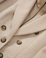Stryder Dickey Coat in Oyster Melange
