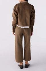 Easy Army Slouch Crop in Root - The Shoe Hive