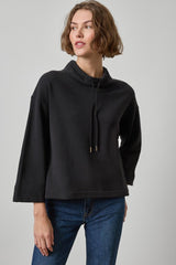 Easy Scrunch Neck in Black - The Shoe Hive
