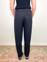 Eco Acetate Viscose Grace Trouser in Black - The Shoe Hive