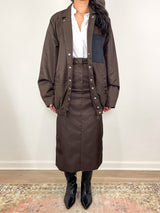 Eco Nylon Bomber Blazer in Navy - The Shoe Hive