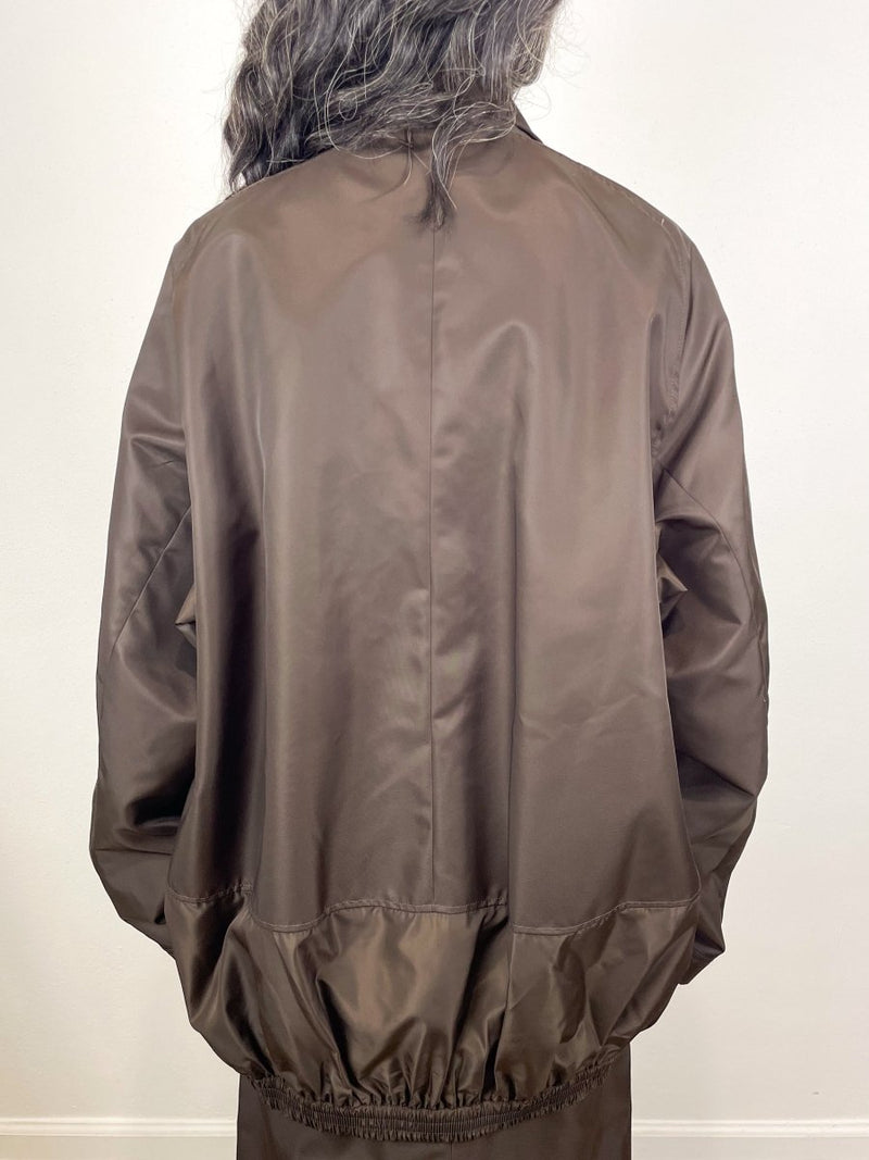 Eco Nylon Bomber Blazer in Navy - The Shoe Hive