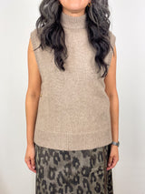 Marion Sweater in Heather Mink Cashmere