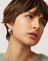 Chunky Doune Hoops in Silver