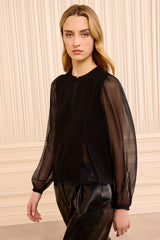 Lucette LS Blouse in Noir