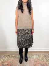 Marion Sweater in Heather Mink Cashmere