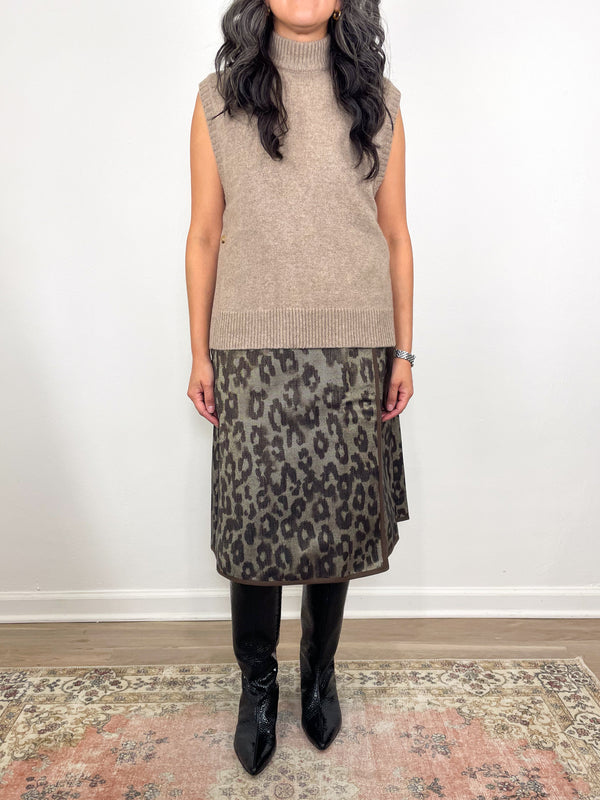Marion Sweater in Heather Mink Cashmere