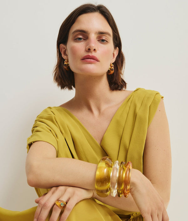 Ridge Cuff in Apple Green