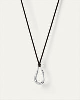 Egret Rope Necklace in Black/Silver - The Shoe Hive