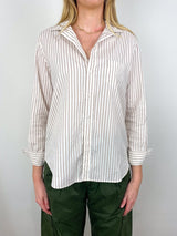 Eileen in Camel Cream Stripe - The Shoe Hive