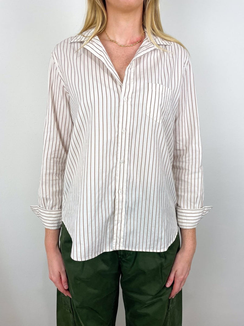 Eileen in Camel Cream Stripe - The Shoe Hive