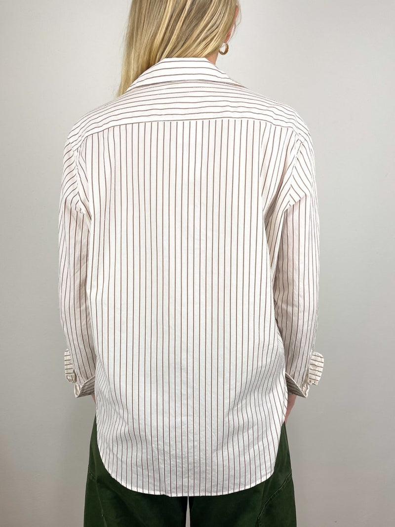 Eileen in Camel Cream Stripe - The Shoe Hive