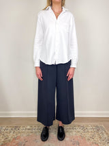 Eileen Relaxed Button Up Shirt in White - The Shoe Hive