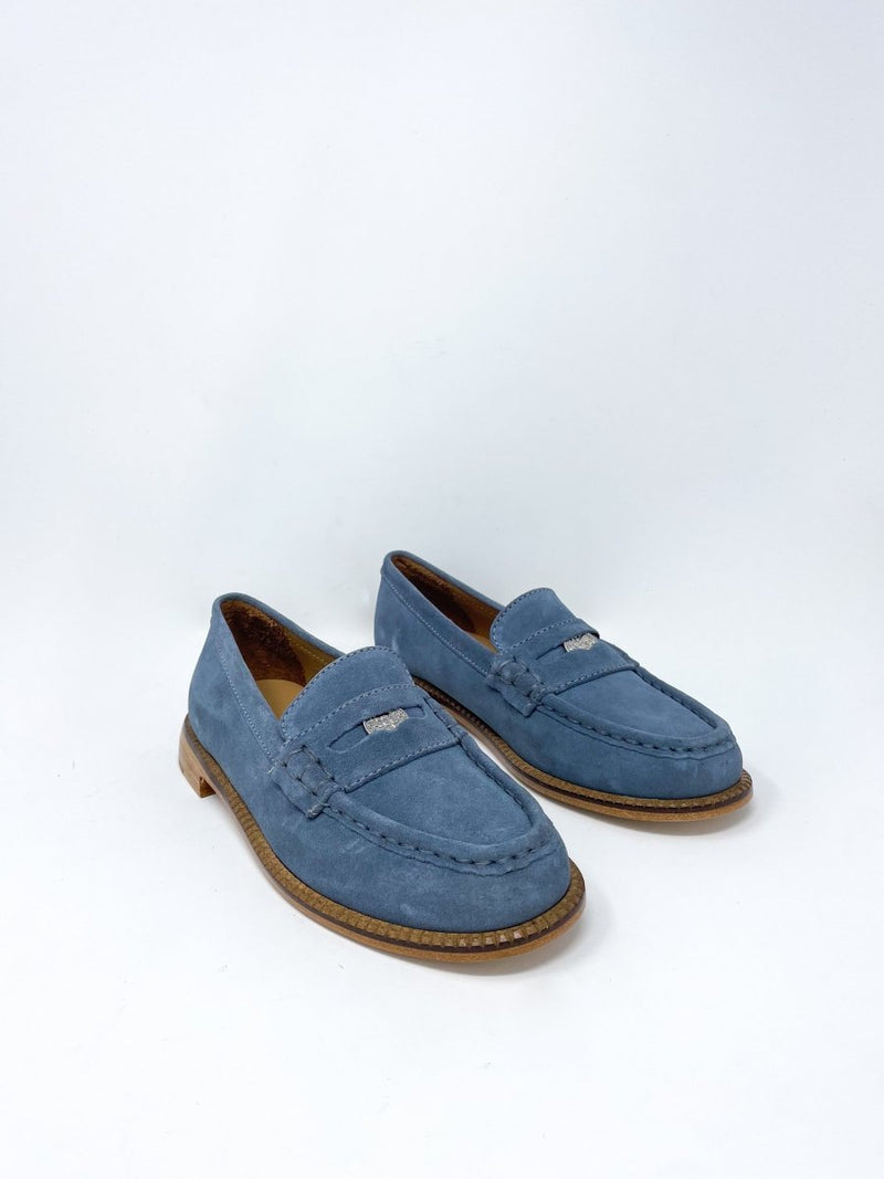 Elba in Pebble Suede w/Hardware - The Shoe Hive
