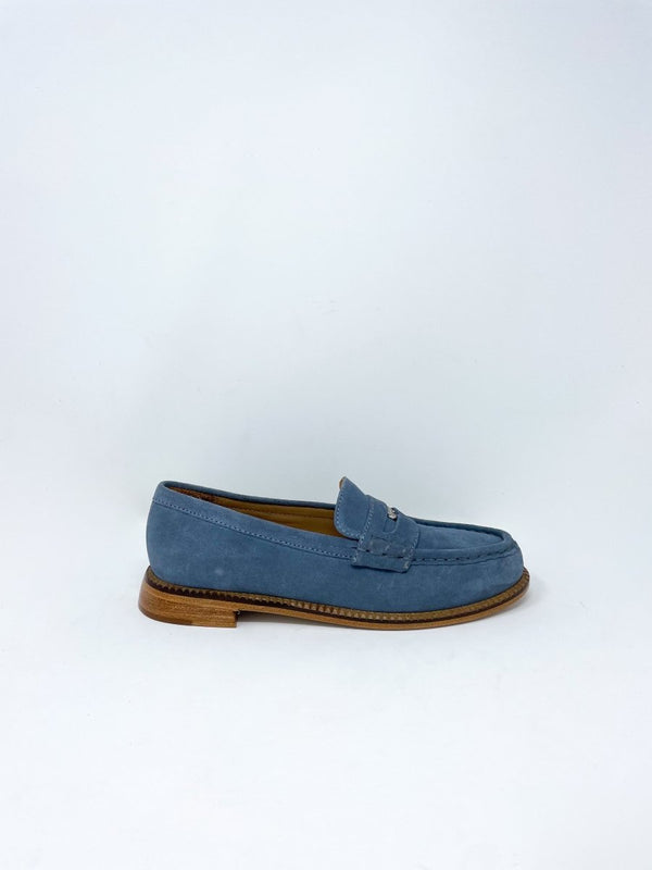 Elba in Pebble Suede w/Hardware - The Shoe Hive