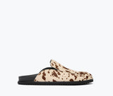 Ellen Mule in Brown and White Haircalf - The Shoe Hive