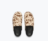 Ellen Mule in Brown and White Haircalf - The Shoe Hive