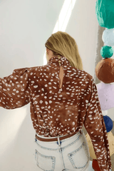 Ellerie Top in Dappled Doe - The Shoe Hive