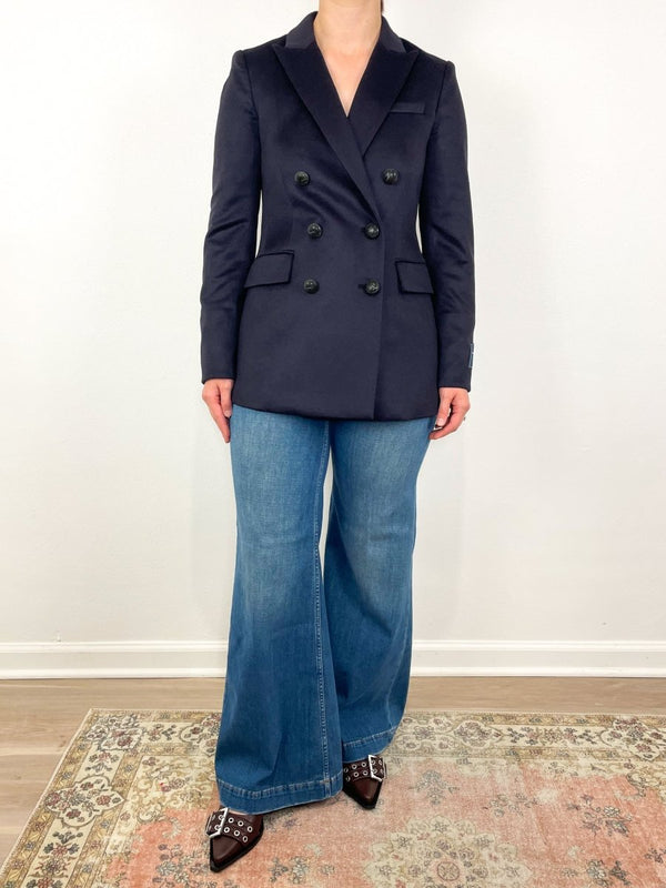 Ellette Dickey Jacket in Navy - The Shoe Hive