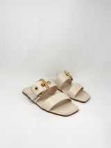 Elsy Buckles in Gesso - The Shoe Hive