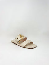 Elsy Buckles in Gesso - The Shoe Hive