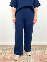 Emmette Sweatpant in Navy - The Shoe Hive