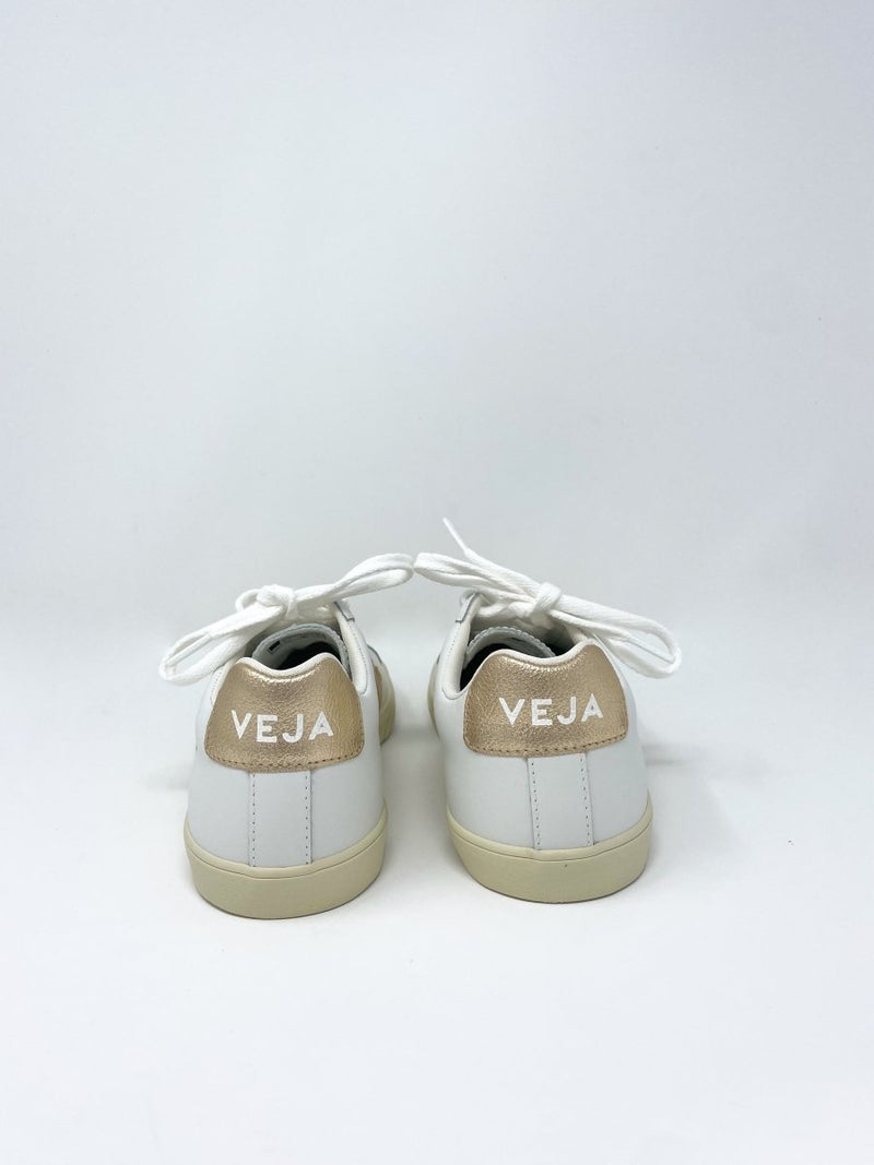 Esplar Logo Leather Extra White Platine - The Shoe Hive