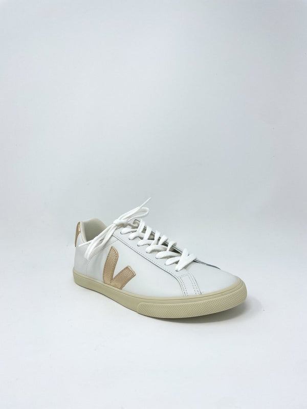 Esplar Logo Leather Extra White Platine - The Shoe Hive