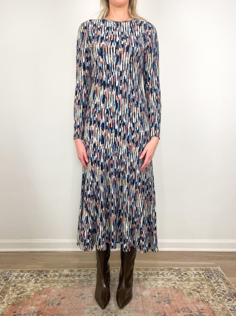 Estella Multicolor Midi Dress in Oasis - The Shoe Hive
