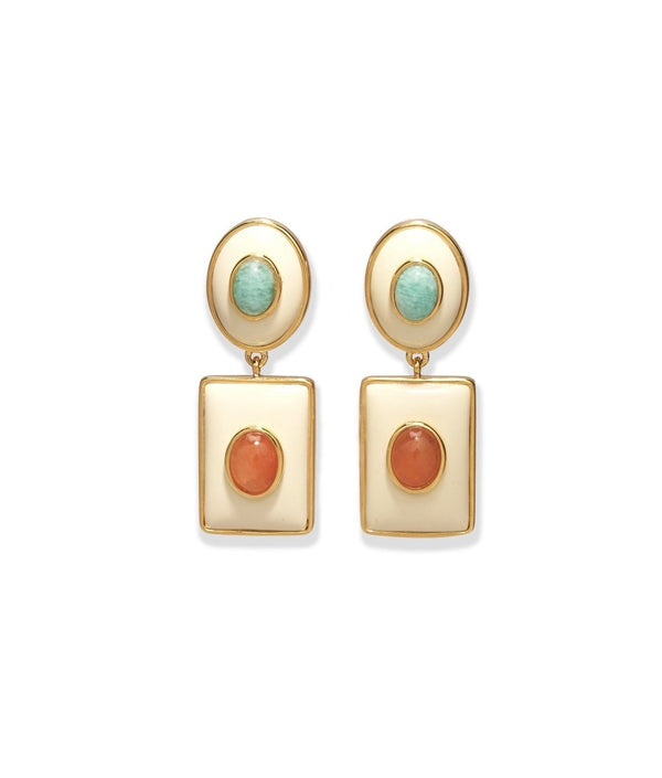 Ethereal Pool Earrings in Citrus - The Shoe Hive