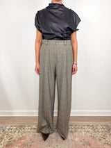 Everett Mid Waisted Trouser in Balmoral Plaid - The Shoe Hive