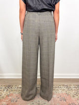 Everett Mid Waisted Trouser in Balmoral Plaid - The Shoe Hive