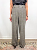 Everett Mid Waisted Trouser in Balmoral Plaid - The Shoe Hive