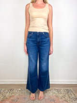 Kasey Mid Rise Wide Leg in Bright Blue