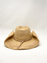 Raffia Crochet Cowboy in Natural/Tan